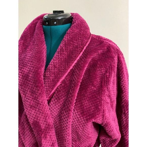 Charter Club Intimates Raspberry Long Robe Cozy Comfy Super Soft Size L - Picture 3 of 10